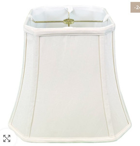 lot 5519 image: Square Cut Corner Bell Lamp Shade