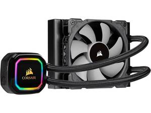 lot 5535 image: CORSAIR iCUE H60i RGB PRO XT, 120mm Radiator, Single 120mm PWM Fan, Software Control, Liquid CPU Cooler, CW-9060049-WW LGA 1700 Compatible