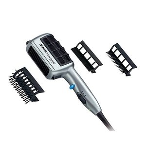 lot 5538 image: Conair One Step Style 3-In-1 Ionic Hair Dryer, Silver