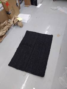 lot 5563 image: Natura 35in x 25in Black Rug