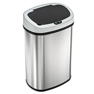 lot 5592 image: itouchless 13 gallon sensorcan touchless trash can
