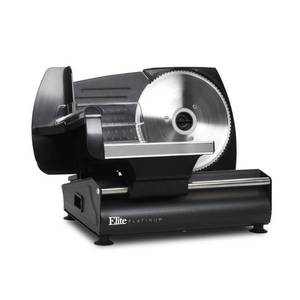lot 5608 image: Elite Gourmet Classic Electric Food Slicer,black, Model EMT-625B
