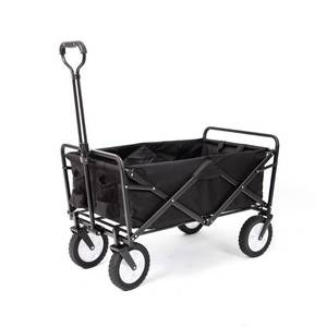 lot 5659 image: Mac Sports Collapsible Folding Frame Outdoor Garden Utility Wagon Cart, Black