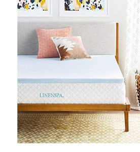 lot 5672 image: Memory Foam Gel Mattress Topper