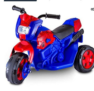 lot 5674 image: Kid Trax Toddler Marvel Spider-Man Electric 3 wheel Ride On Toy