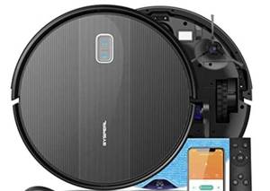 lot 1195 image: SYSPERL V41P Robot Vacuum and Mop Combo, Robot Vacuum Cleaner with 2600Pa Suction ,Vacuum Robot, Robotic Vacuums Work with Alexa WiFi App Remote, Self-Charging,Ideal for Hard Floor, Pet Hair, Carpet