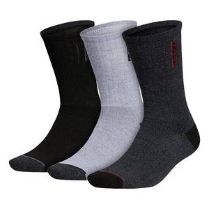 lot 1204 image: Mens adidas 3-pack Classic Cushioned Crew Socks, Size 6-12, Multicolor