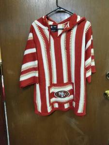 lot 1211 image: NFL TEAM APPAREL SAN FRANCISCO PULLOVER SWEATER SIZE SM