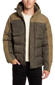 lot 1216 image: Mens Marmot Fordham Hooded Down Jacket, Size Large - Brown