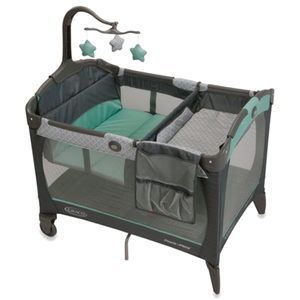lot 20221 image: Graco Pack n Play Change n Carry Playard with Bassinet, Manor