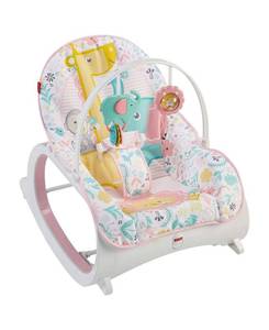 lot 20229 image: Fisher Price Portable Vibrating Newborn to Toddler Rocking Chair Seat