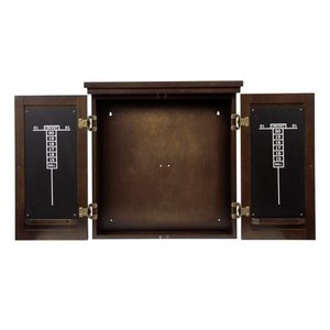 lot 20263 image: American Legend Chelsea Dartboard Cabinet with Espresso Finish - Dartboard Not Included