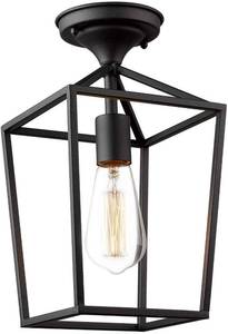 lot 20265 image: SEMI FLUSH MOUNT CEILING LIGHT FIXTURE