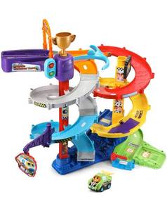 lot 20267 image: VTECH 5 SMART POINT LOCATIONS , GO GO SMART WHEELS ULTIMATE CORKSCREW TOWER, AGES 1-5YRS
