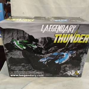 lot 20268 image: LAEGENDARY THUNDER REMOTE CONTROL CAR, AGES 14