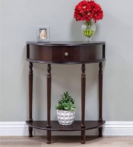 lot 20293 image: FRENCHI HOME FURNISHING END TABLE, ESPRESSO FINISH