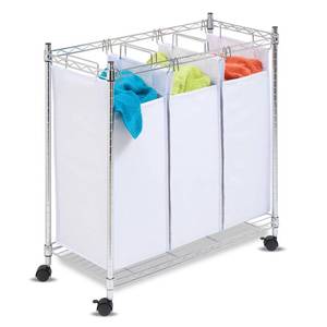 lot 20302 image: Honey Can Do Rolling Urban Chrome Triple Sorter