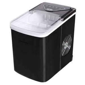 lot 20339 image: Frigidaire EFIC123-SS Stainless-Steel 26-lb. Bullet-Shaped Ice Maker, Black