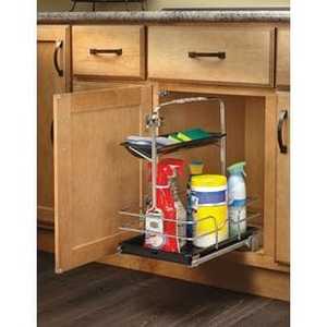 lot 20891 image: Rev-A-Shelf Undersink Pull-Out Removable Cabinet Organizer 544-10C-5