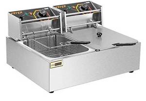 lot 20930 image: VIVO HOME DOUBLE CYLINDER ELECTRIC FRYER