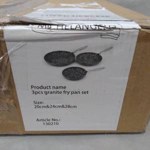 lot 20944 image: MICHELANGELO GRANITE NON STICK FRYING PAN