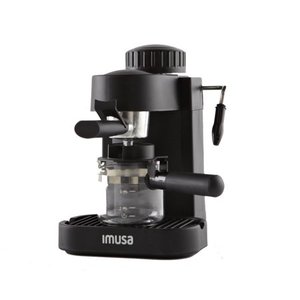 lot 24081 image: IMUSA 4 cup Electric Espresso and Cappuccino Maker in Black