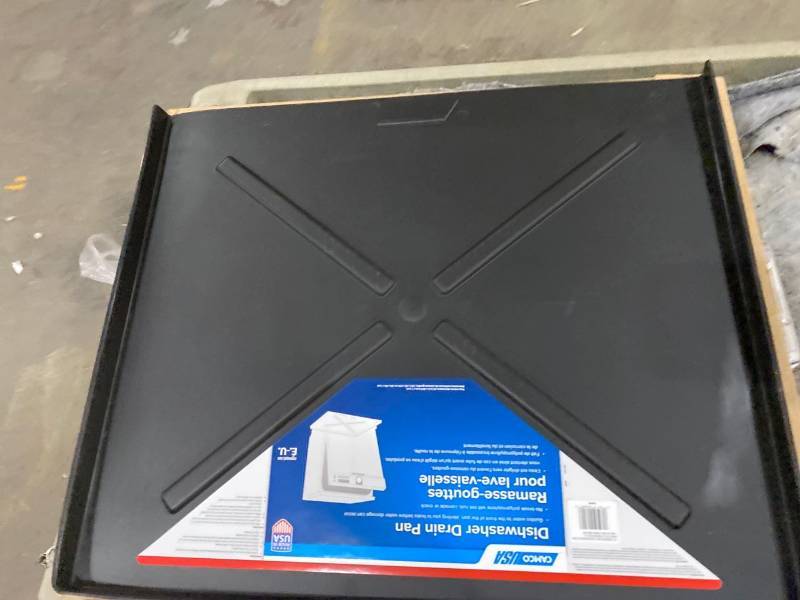 Camco 20.5 X 24 OD Dishwasher Drain Pan- Place Under Dishwater to Detect  Leaks, Protect Flooring From Leaks, Will Not Rust or Crack -White (20600) |  ✨Saturday Night Fever Truckload Bonanza Auction