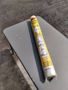 lot 23 image: old new stock roll of warps cover all plastic 4 mil 10 ft x 25 ft