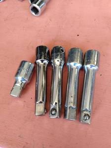 lot 79 image: 5 Craftsman 38 extensions 4 are 3 in Long one is 1 12 long
