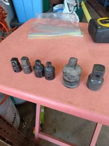 lot 86 image: 6 impact snap-on and Williams extensions 2- 12 to 38,2-38- to 12,1 - 34 to 12 and 1 -12 to 34