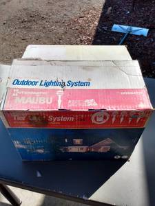 lot 110 image: intermatic tier light system outdoor lighting system looks to be new in box