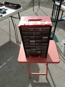 lot 113 image: 40 drawer chest missing two drawers and contents