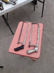 lot 161 image: 2 hacksaws