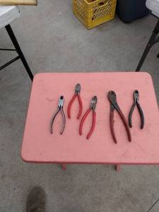 lot 163 image: 5 pair of cutting pliers