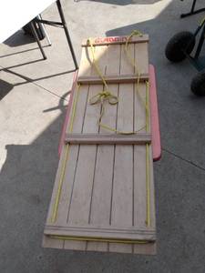 lot 195 image: 36 long Gladding wood bobsled