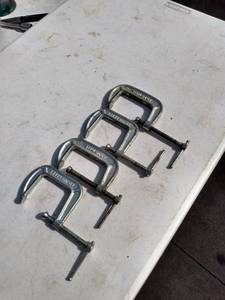 lot 203 image: 4 3 C clamps