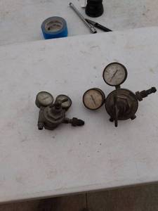 lot 210 image: Victor cutting torch gauges