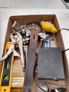 lot 235 image: flat a mixed tools and garage items
