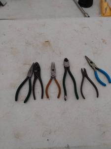 lot 237 image: 6 sets of mixed pliers