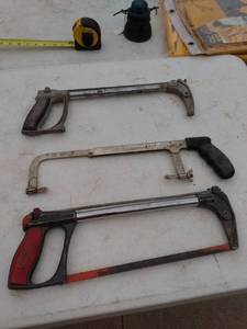 lot 248 image: 3 hacksaws