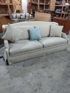 lot 292 image: Ethan Allen sofa with arm covers 84 in Long