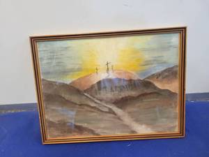 lot 1131 image: 11 12 by 8 12 crucifixion picture