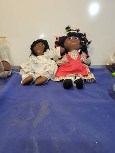 lot 1158 image: Two African American dolls