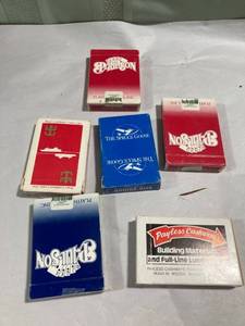 lot 7937 image: Six decks of cards complete sets but open