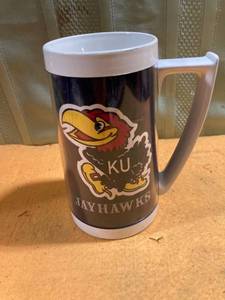 lot 9748 image: KU Jayhawks 6 12 inch high mug
