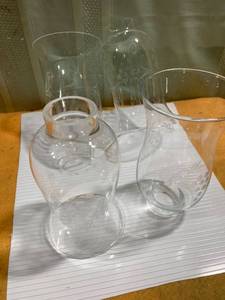 lot 9765 image: 6 12 inch tall (4) Crystal light domes