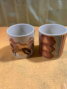 lot 9769 image: Large coffee mugs 4 x 3 12