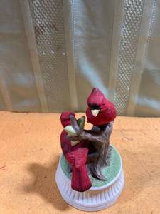 lot 9774 image: Musical red birds Stands 6�� tall