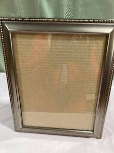 lot 9803 image: 8 x 10 brushed nickel picture frame