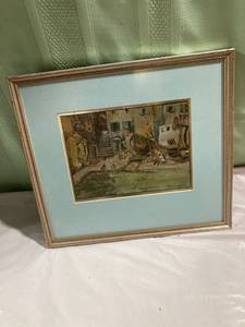 lot 9893 image: Frame 1211 picture 7 12 x 5 12 Courtyard Venice